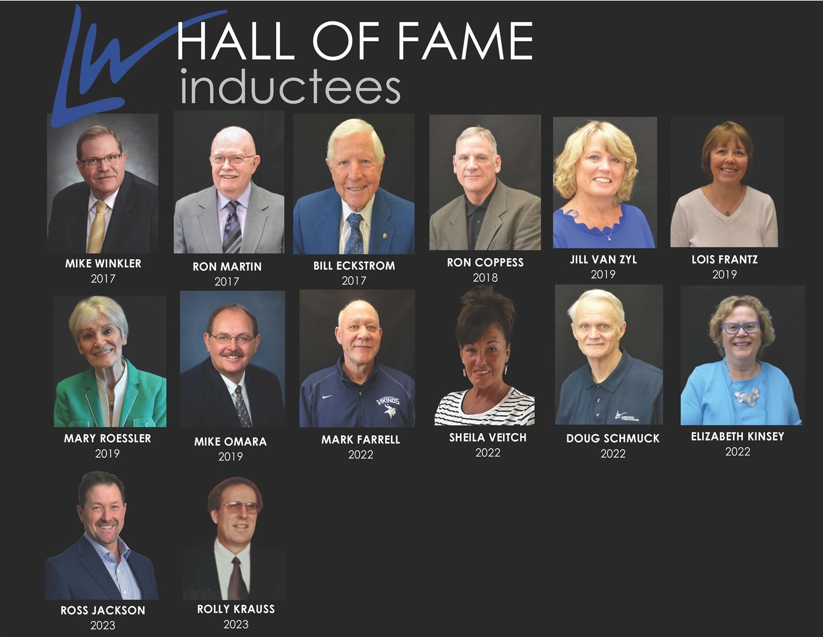 Lakewood Hall of Fame / 2023 Inductees
